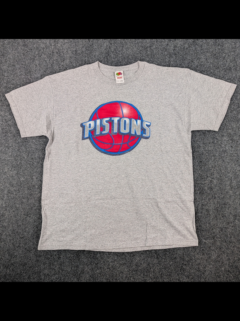 Detroit Pistons NBA Basketball Graphic Tee Heather Grey XL